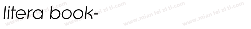 litera book字体转换